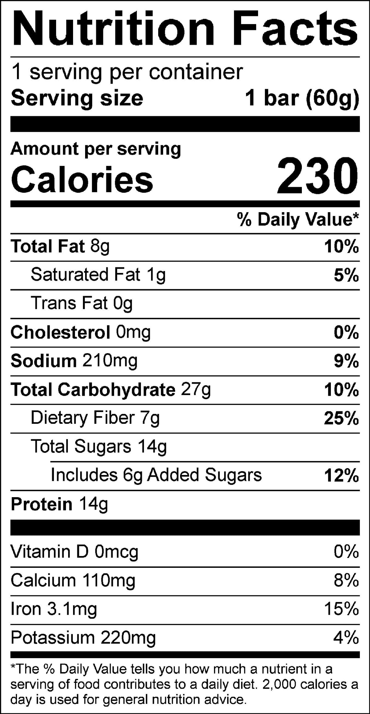 Glove Crafted Berry Pre-Workout Protein Bar - Single Bar