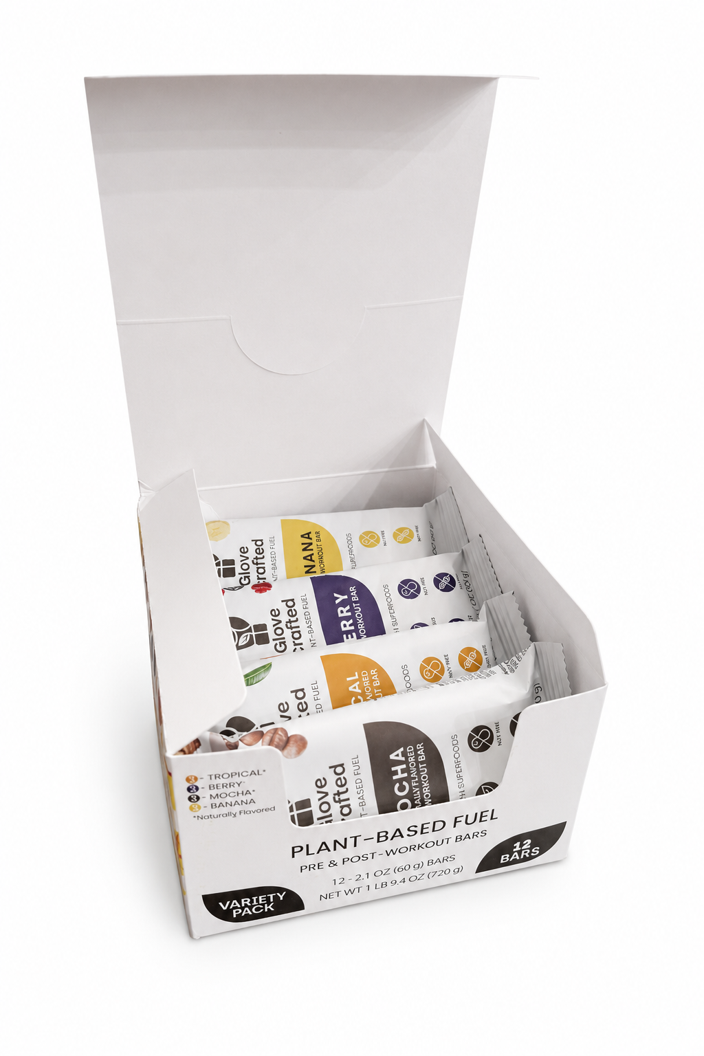 The open Discovery Set box with the bars inside