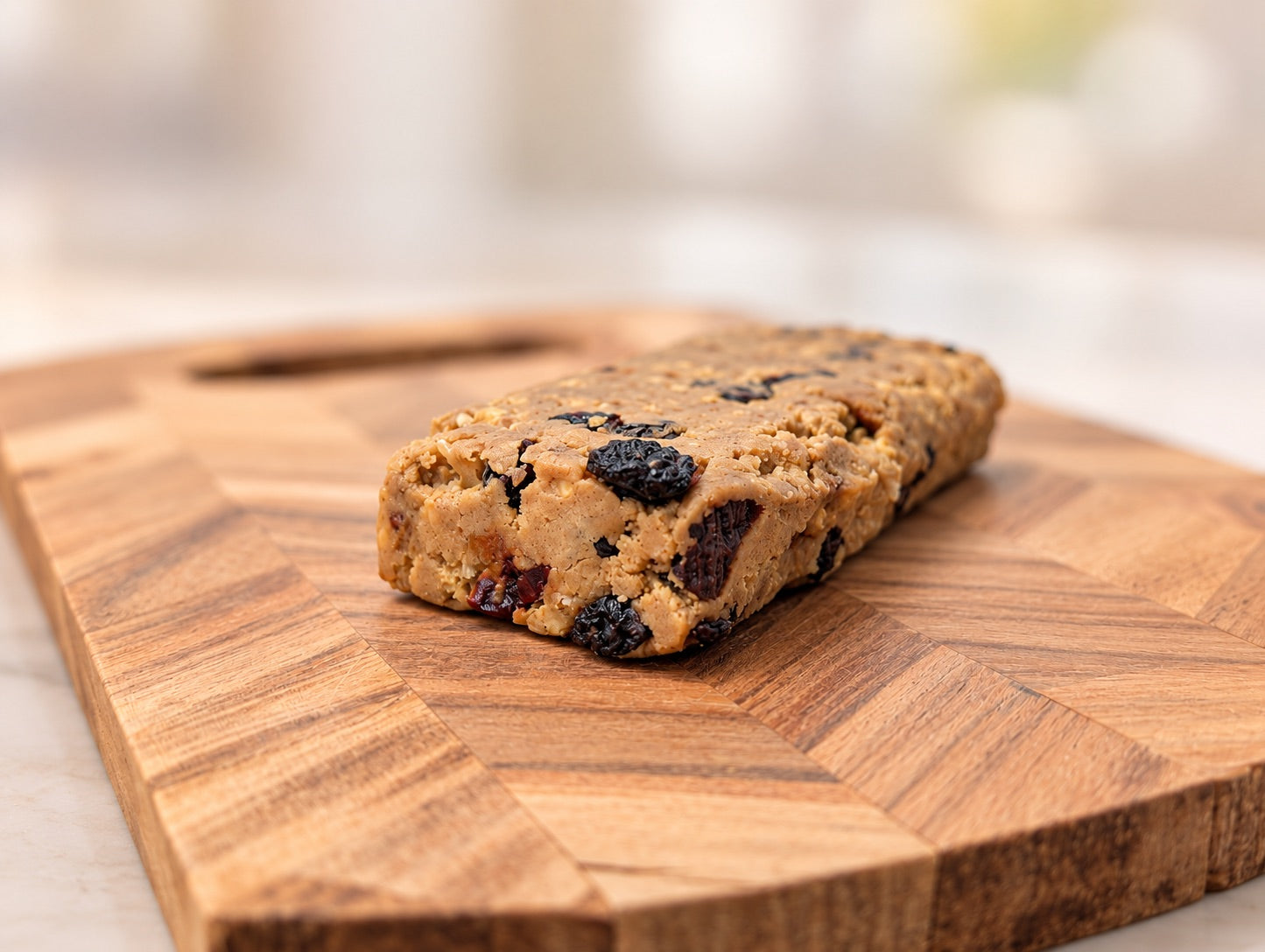 A Glove Crafted Berry bar on a wooden board